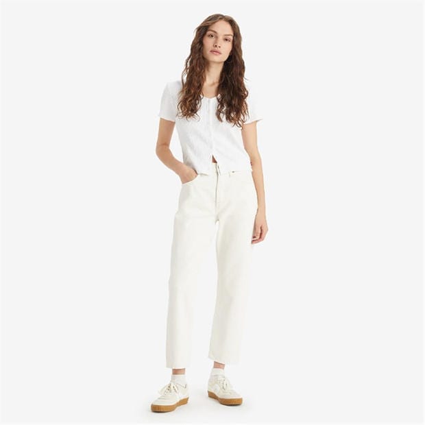 Ethereal Ecru - Levis - Levis 501 Crop Long Live The Queen