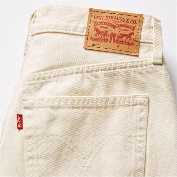 Ethereal Ecru - Levis - Levis 501 Crop Long Live The Queen