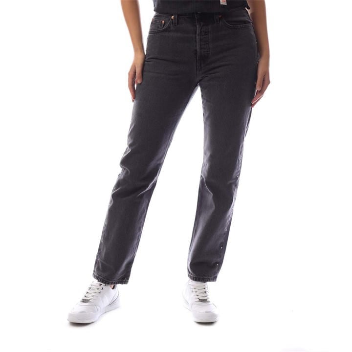 Levis Women's Black Radical Re Straight Leg Jeans in Size 32 R, Sports Direct