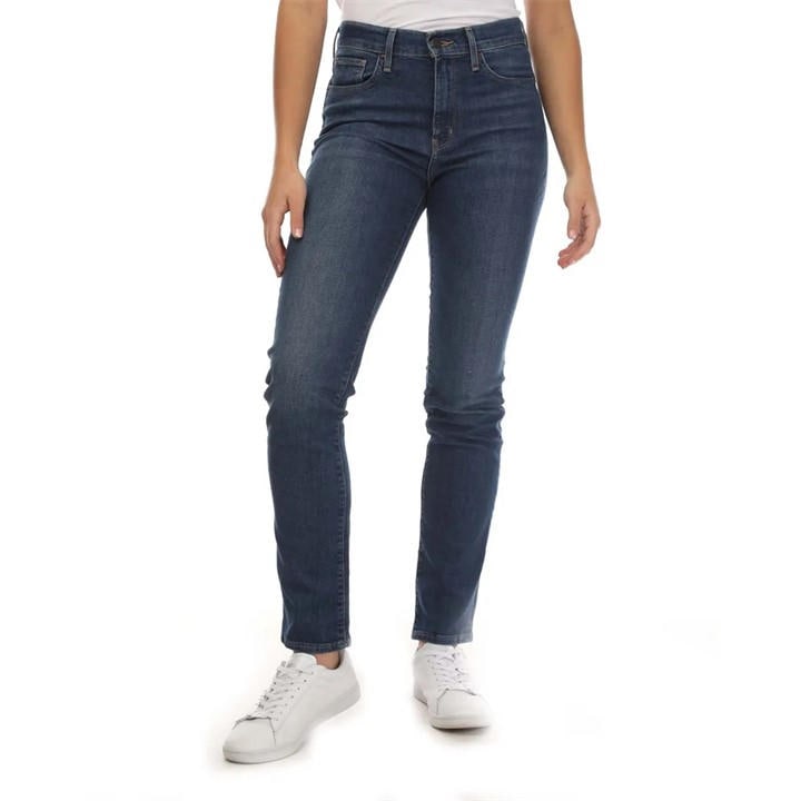 Levis Women's Blue Nonstop High Rise Straight Leg Jeans in Size 23 L28, Sports Direct