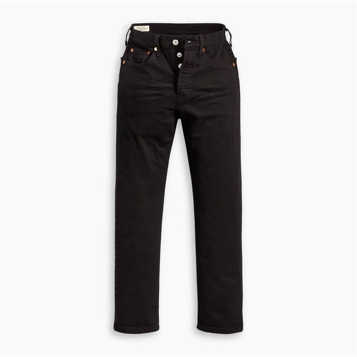 Levis Women's Black 501 Cropped Jeans in Size 26 S, Sports Direct