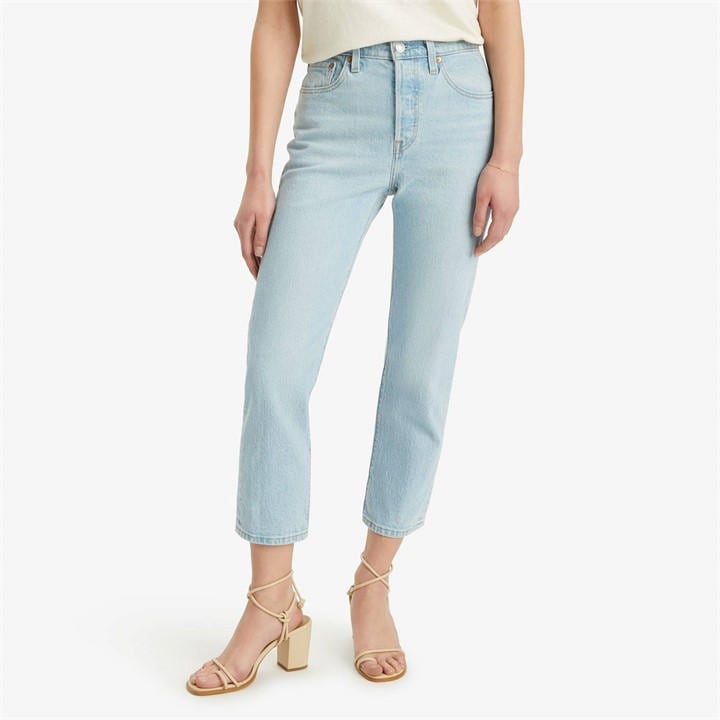 Levis Women's Blue 501 Cropped Jeans in Size 32 S, Sports Direct