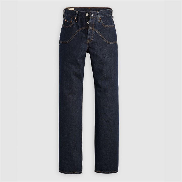Levis Women's Blue Western Deep Breath Straight Leg Jeans in Size 26 S, Sports Direct