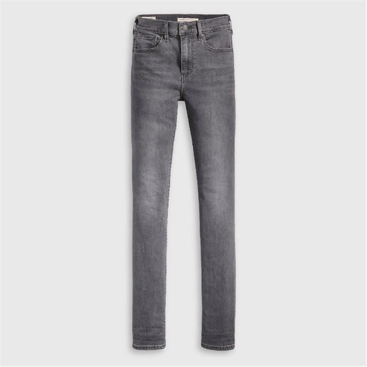 Levis Women's Grey High Rise Night I Jeans in Size 25 S, Sports Direct