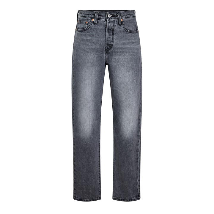Levis Women's Grey Swan Island Straight Leg Jeans in Size 25 L32, Sports Direct