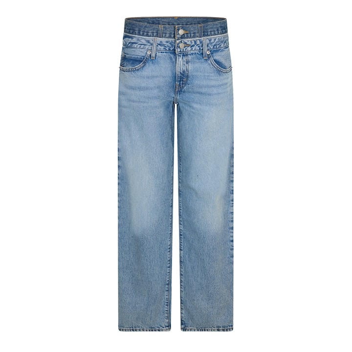 Levis Women's Blue Baggy Mshup Straight Leg Jeans in Size 26 R, Sports Direct