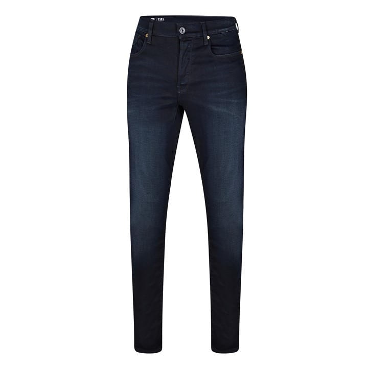 G Star Men's Blue Extra Slim Fit Jeans In -Black Stretch Denim in Size 38 R, Sports Direct