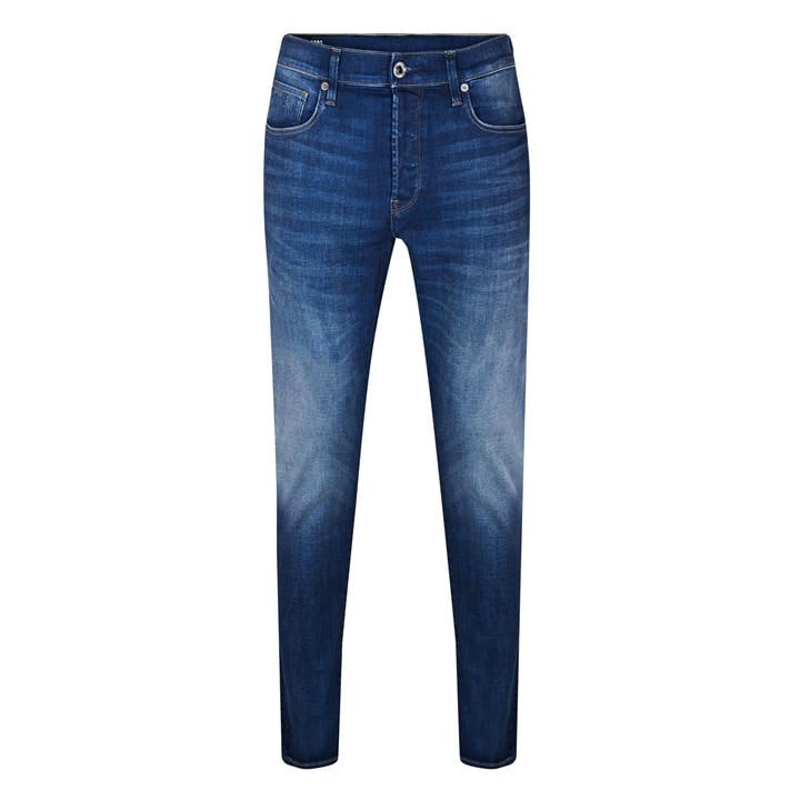 G Star Men's Blue Extra Slim Fit Jeans In -Black Stretch Denim in Size 32 R, Sports Direct