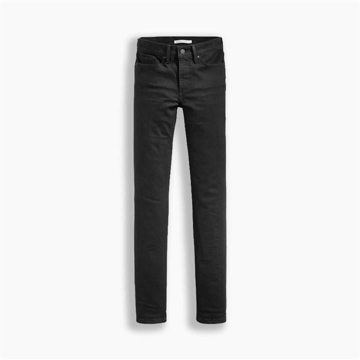 Levis Women's Black 314 Shaping Straight Jeans in Size 26 S, Sports Direct