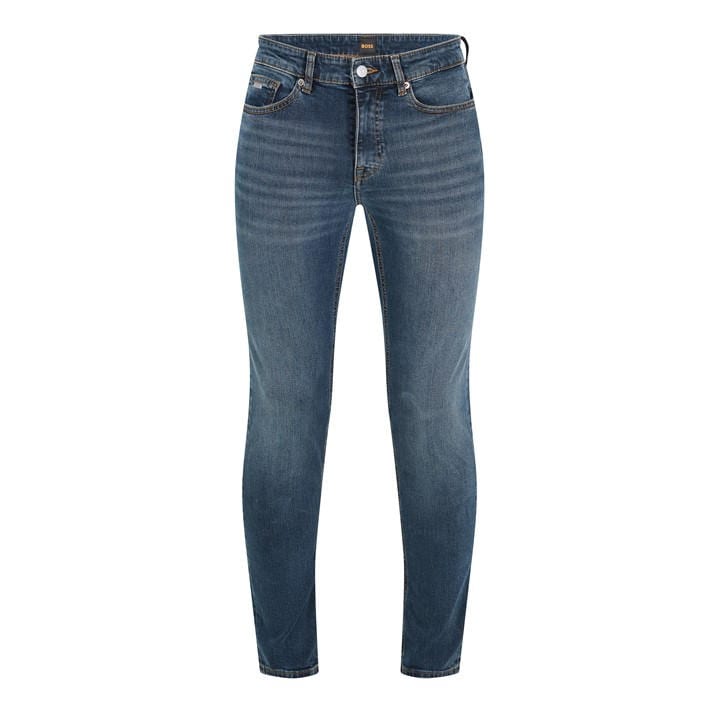 Boss Men's Blue Delaware Bc Slim Fit Jeans in Size M, Sports Direct