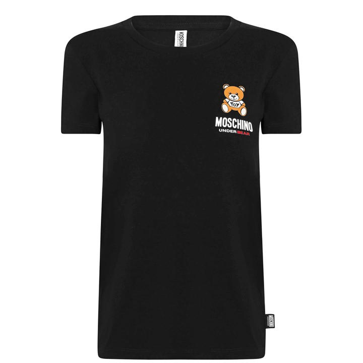 Moschino Women's Black Underbear T Shirt in Size 14, Sports Direct