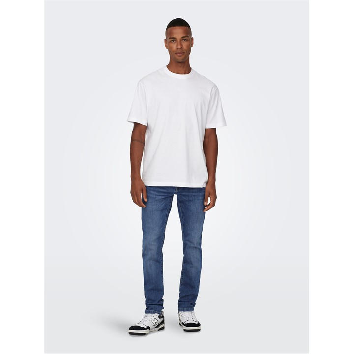 Only And Sons Men's Blue Tapered Jeans in Size 32 R, Sports Direct