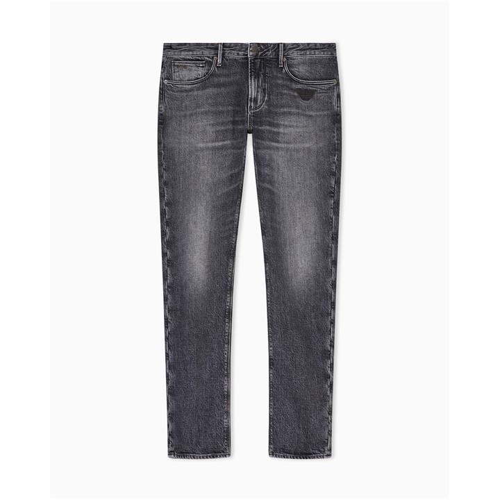 Emporio Armani Men's Grey J06 Slim-Fit Trousers in Size 36 R, Sports Direct