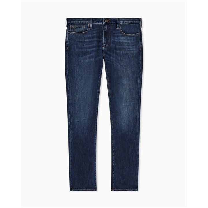 Emporio Armani Men's Blue J06 Slim-Fit Trousers in Size 34 S, Sports Direct