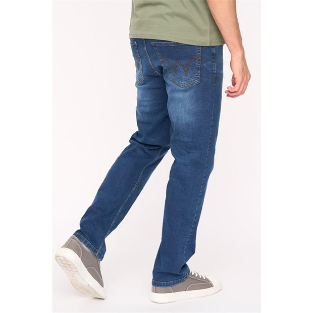 MID WASH - Duck and Cover - Men's Crestline Straight Leg Jeans