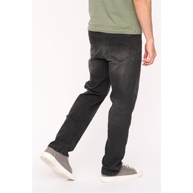 BLACK - Duck and Cover - Men's Kelvyn Relaxed Fit Straight Leg Jeans