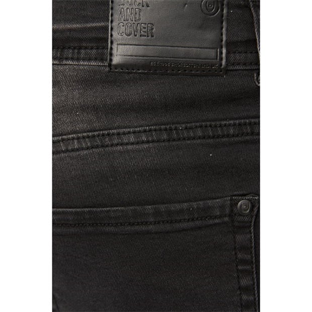 BLACK - Duck and Cover - Men's Kelvyn Relaxed Fit Straight Leg Jeans