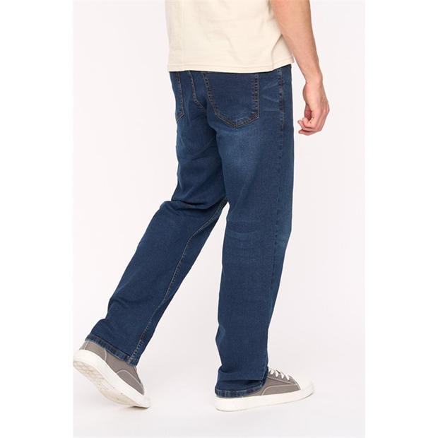 DARK WASH - Duck and Cover - Men's Kelvyn Relaxed Fit Straight Leg Jeans