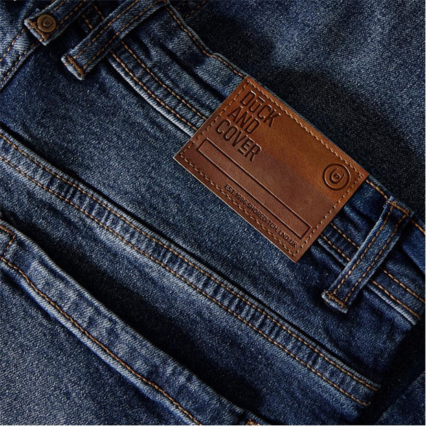 MID WASH - Duck and Cover - Men's Kelvyn Relaxed Fit Straight Leg Jeans