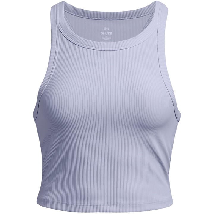 Under Armour Women's Purple Meridian Rib Cropped Tank in Size 14, Sports Direct
