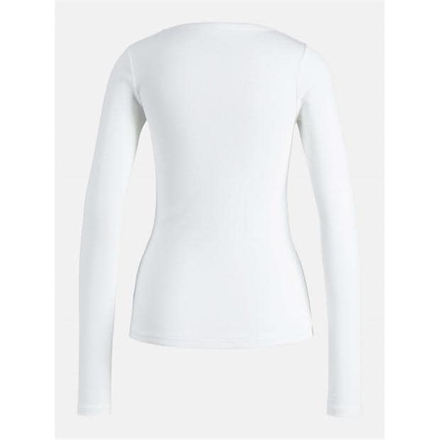Bright White - JJXX - JJXX Freya Rib T Ls Ld63