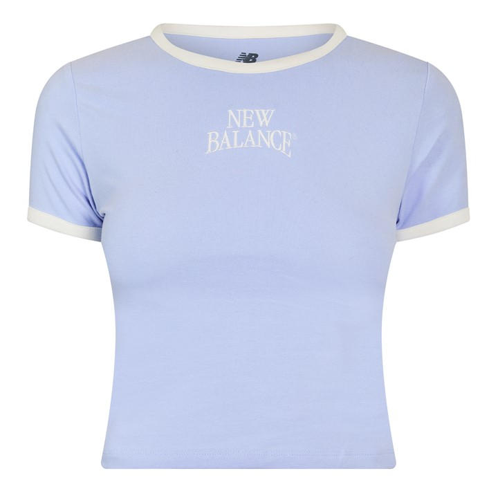 New Balance Women's Purple Crop Top in Size 8, Sports Direct