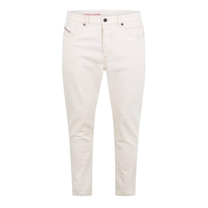 Diesel Men's White Defining Tapered Jeans in Size 34 R, Sports Direct