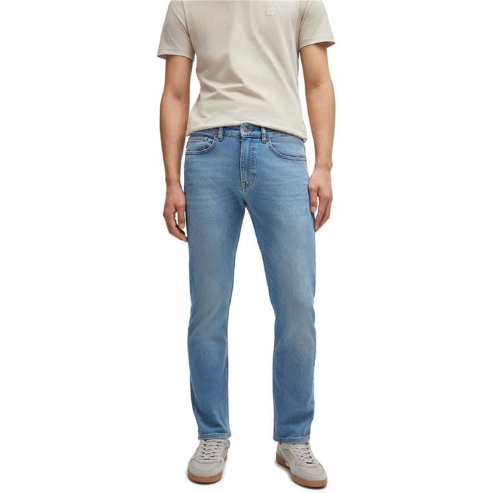 Boss Men's Blue Delaware Bo Slim Fit Jeans in Size 36 L, Sports Direct