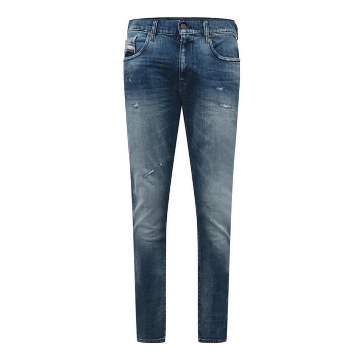 Diesel Men's Blue 2019 D-Strukt Slim Fit Jeans in Size 29 R, Sports Direct