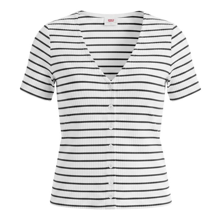 Levis Women's  Short Sleeve Striped T-Shirt in Size 12, Sports Direct