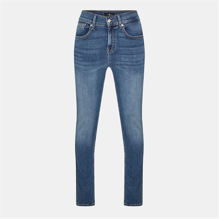 7 For All Mankind Men's Blue Slimmy Slim Fit Jeans in Size 32 R, Sports Direct