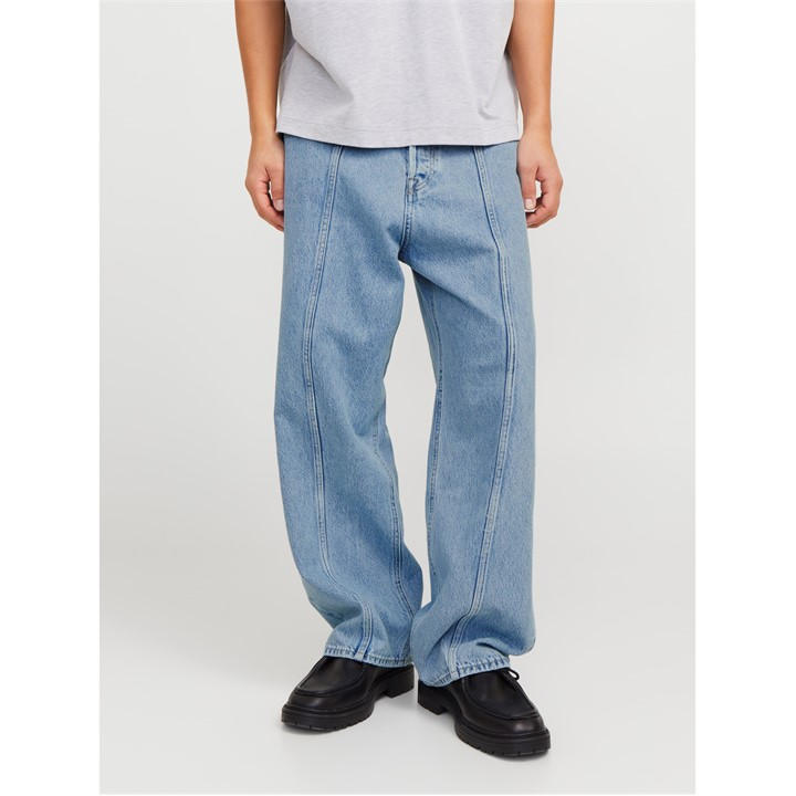 Jack And Jones Men's Blue Ron Straight Leg Jeans in Size 28 R, Sports Direct