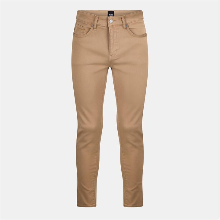 Boss Men's Beige Delaware3 Slim Fit Jeans in Size 30 R, Sports Direct