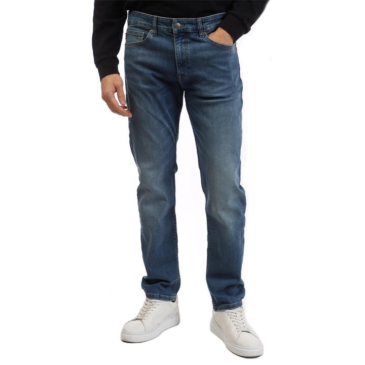 Boss Men's Blue Delaware Bo Slim Fit Jeans in Size L, Sports Direct