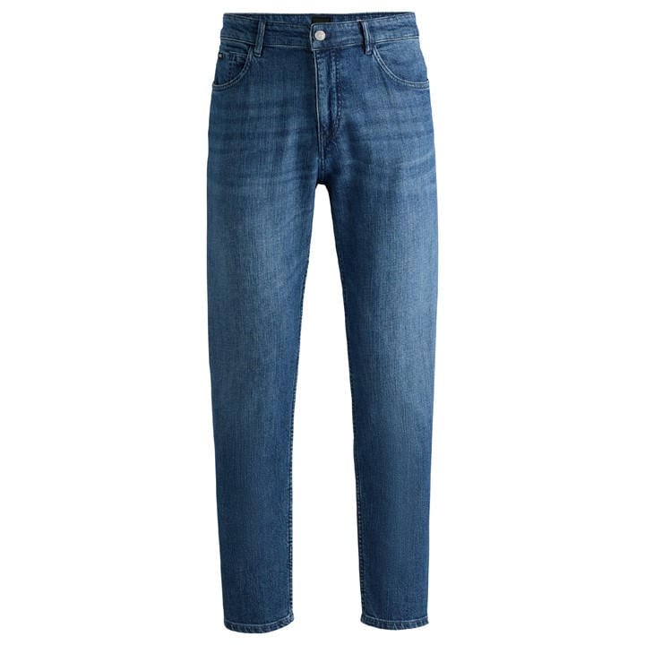 Boss Men's Blue H Re.maine Slim Fit Jeans in Size 35W XL, Sports Direct