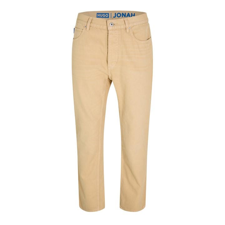 Hugo Men's Beige Jonah Slim Fit Jeans in Size 30 R, Sports Direct