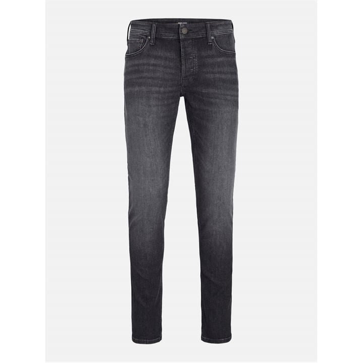 Jack And Jones Men's Black Jack Glenn Slim Jeans Plus Size in Size 44 R, Sports Direct