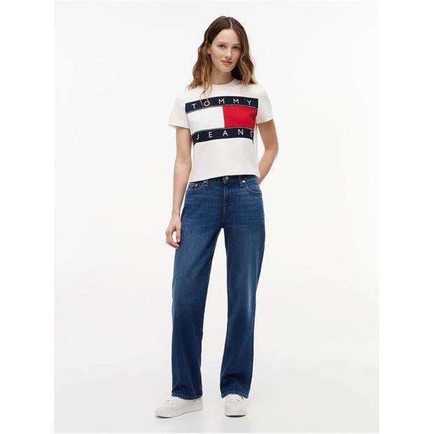 Ancient White - Tommy Jeans - Women's Cropped Crop Top