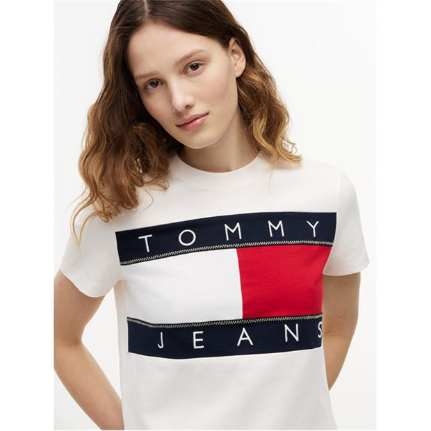Ancient White - Tommy Jeans - Women's Cropped Crop Top