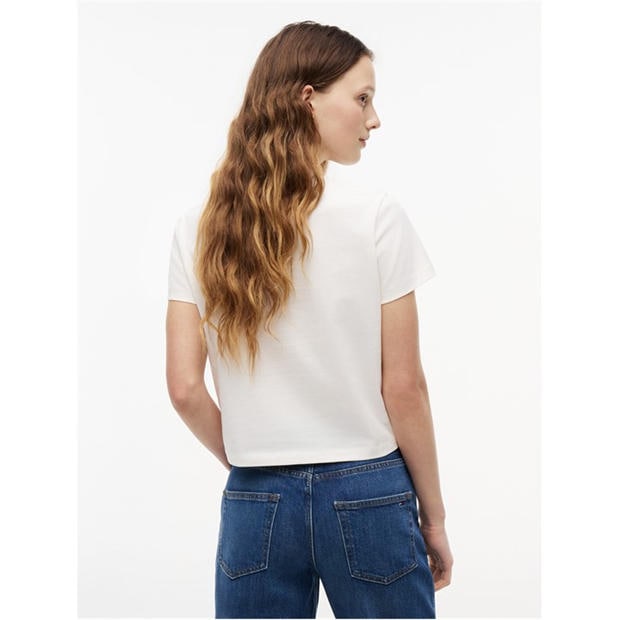 Ancient White - Tommy Jeans - Women's Cropped Crop Top