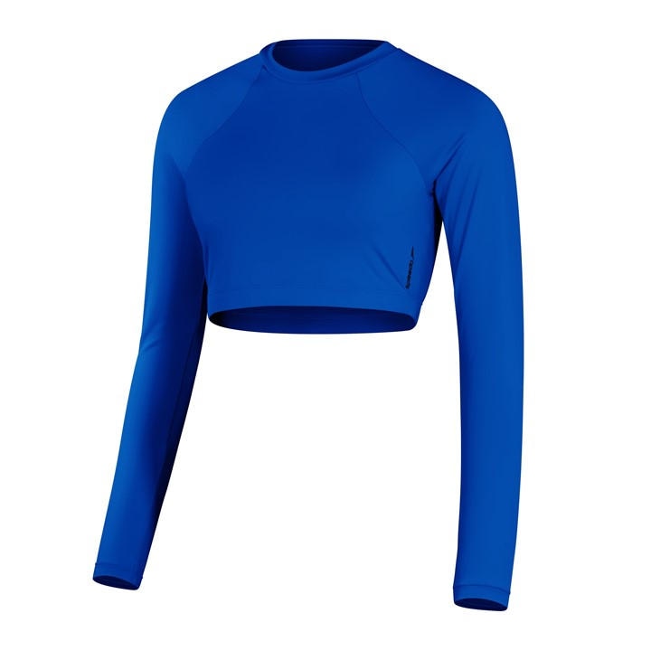 Speedo Women's Blue Crop Top in Size 10, Sports Direct