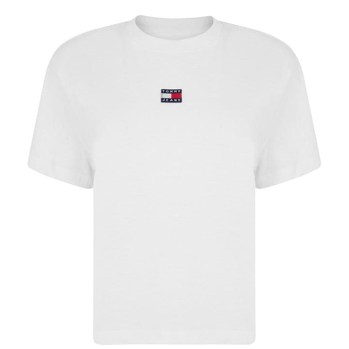 Tommy Jeans Women's White Logo T-Shirt in Size 14, Sports Direct