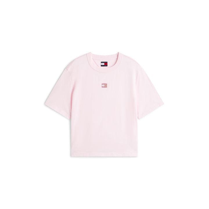 Tommy Jeans Women's Pink Logo T-Shirt in Size 14, Sports Direct
