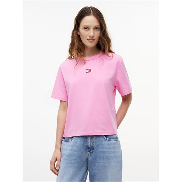 Pink Daisy - Tommy Jeans - Logo T-Shirt