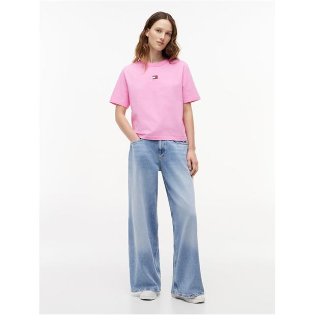 Pink Daisy - Tommy Jeans - Logo T-Shirt