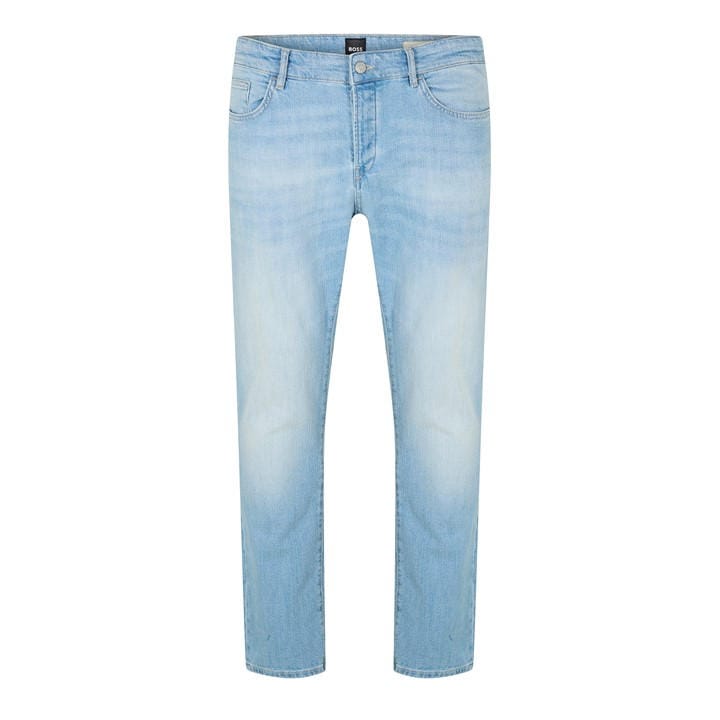 Boss Men's Blue Delaware3 Bf Slim Fit Jeans in Size 40 R, Sports Direct