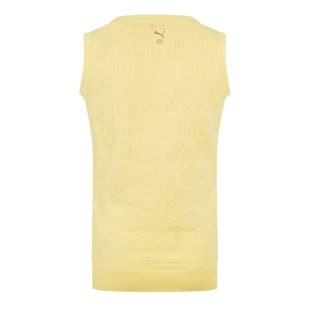 Yellow - Puma - Golf Sl Knit Top Womens