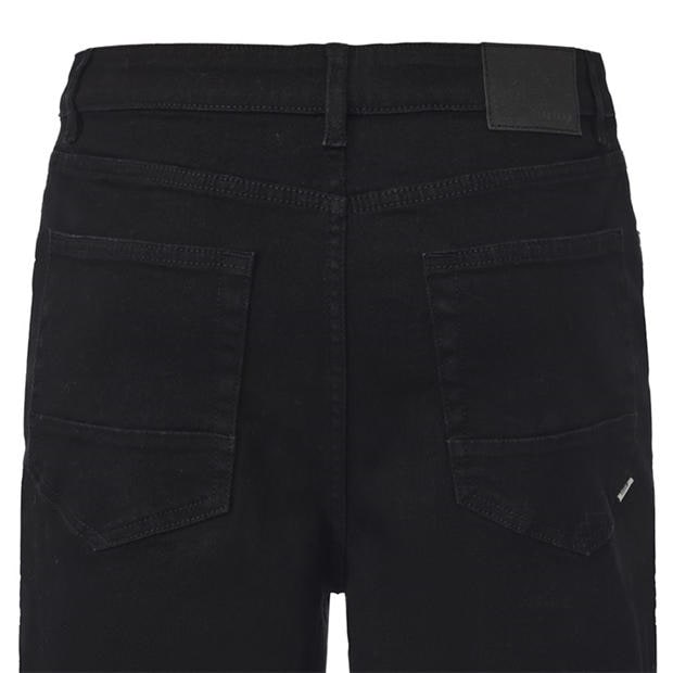 Black - Firetrap - Men's Cotton 5 Pocket Denim Shorts
