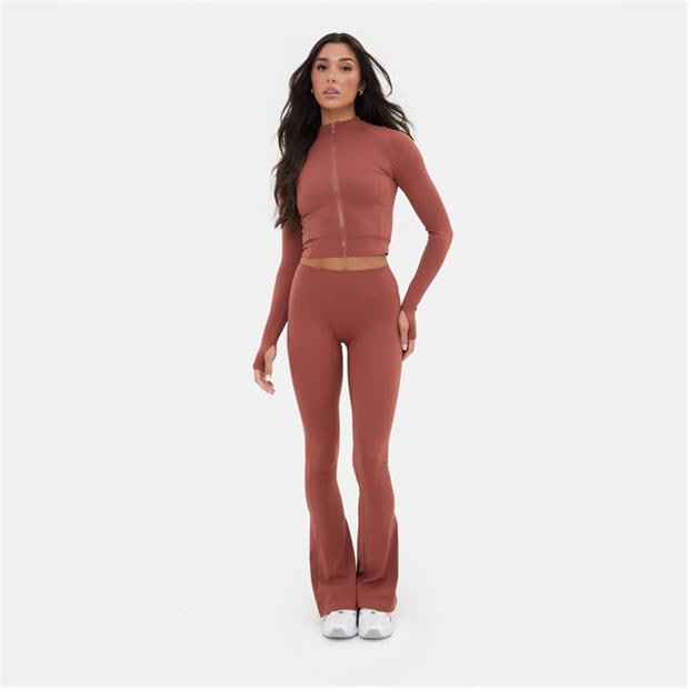 Mocha - I Saw It First - Zip Thru Long Sleeve Top