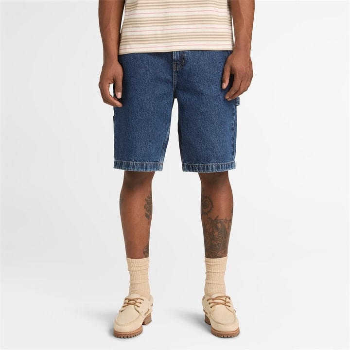 Timberland Men's Blue Denim Shorts in Size XL, Sports Direct
